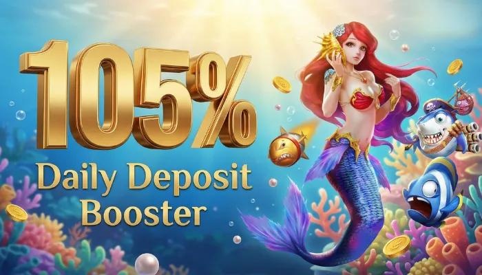 FW9 105% Daily Deposit Booster promotion