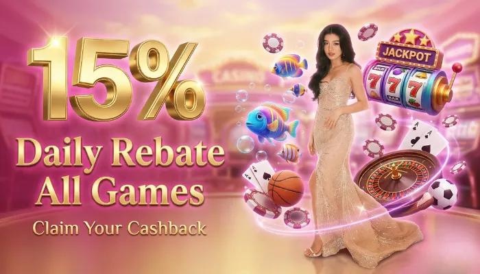 FW9 15% Daily Rebate cashback program